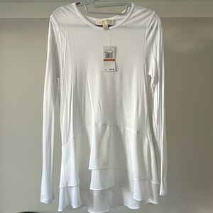 NWT Michael Kors Tiered Hem Long Sleeve